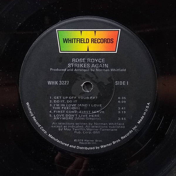 Rose Royce : Strikes Again (LP, Album, Cap)