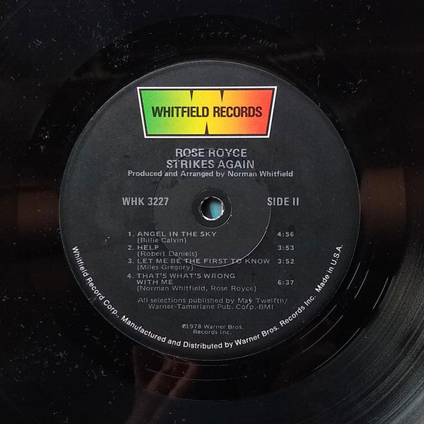 Rose Royce : Strikes Again (LP, Album, Cap)