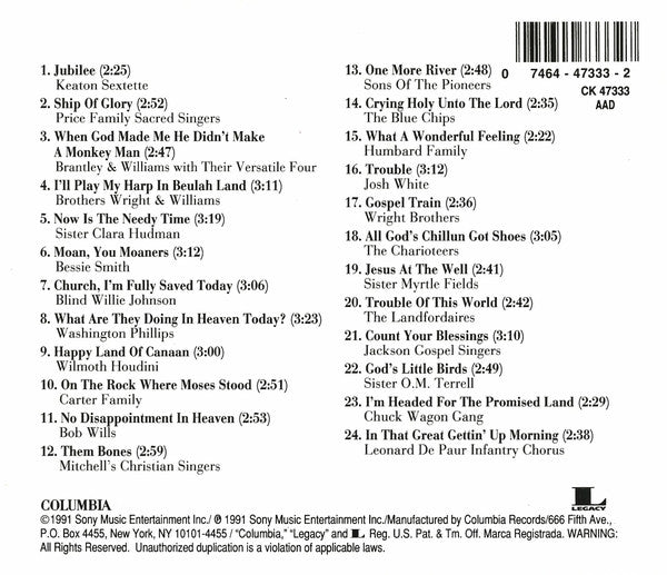 Various : The Gospel Tradition: The Roots And The Branches, Vol.1 (CD, Comp)