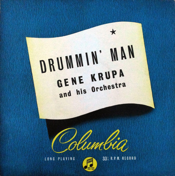 Gene Krupa And His Orchestra : Drummin' Man (10", Album, Mono, RP)