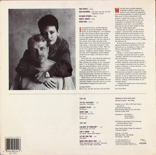Pam Purvis / Bob Ackerman : Heart Song (LP, Album)