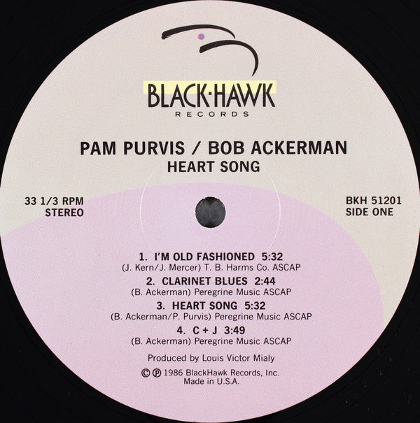 Pam Purvis / Bob Ackerman : Heart Song (LP, Album)