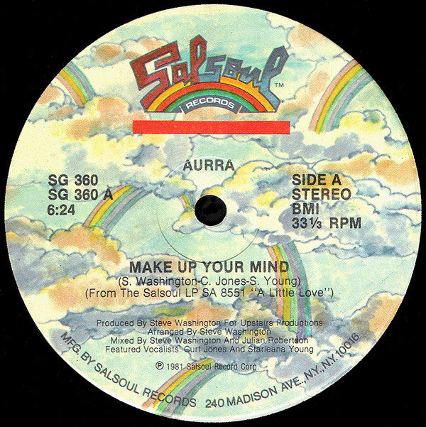 Aurra : Make Up Your Mind (12", Single)