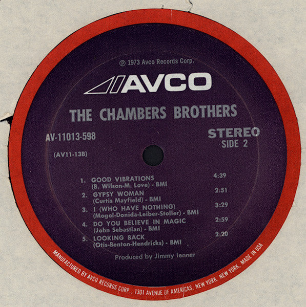 The Chambers Brothers : Unbonded (LP, Album, Mon)