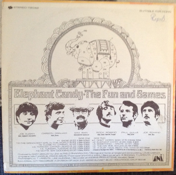 The Fun And Games : Elephant Candy (LP, Album)