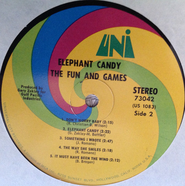 The Fun And Games : Elephant Candy (LP, Album)
