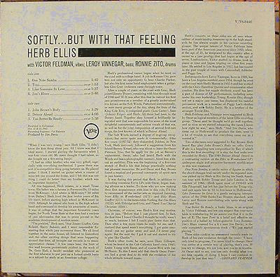 Herb Ellis : Softly... But With That Feeling (LP, Mono)