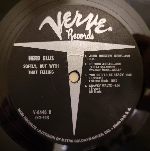 Herb Ellis : Softly... But With That Feeling (LP, Mono)