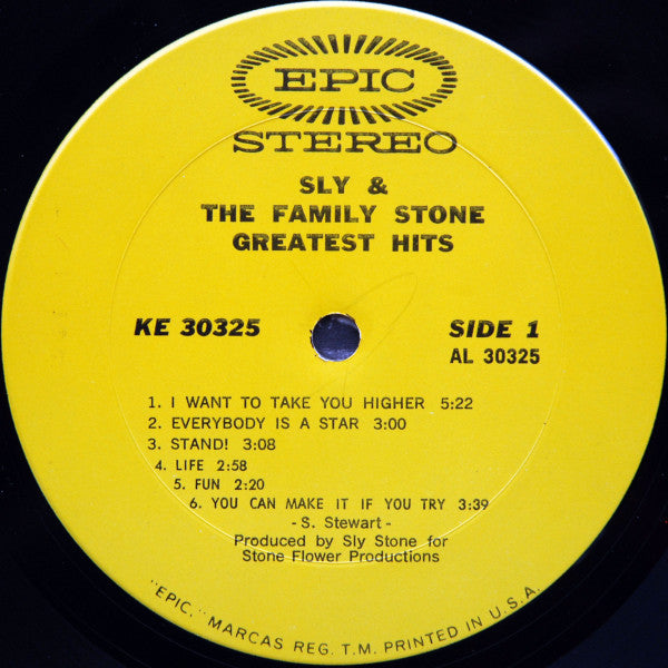 Sly & The Family Stone : Greatest Hits (LP, Comp, Pit)