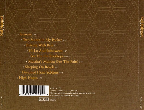 Neil Halstead : Sleeping On Roads (CD, Album, Sli)