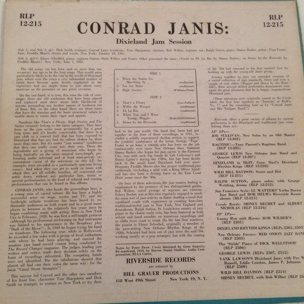 Conrad Janis : Dixieland Jam Session (LP)