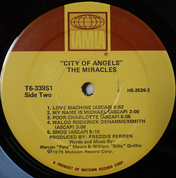 The Miracles : City Of Angels (LP, Album)