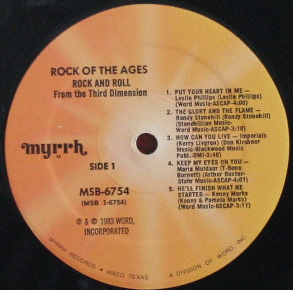 Various : Rock Of The Ages - Rock & Roll From The Third Dimension (LP, Comp)