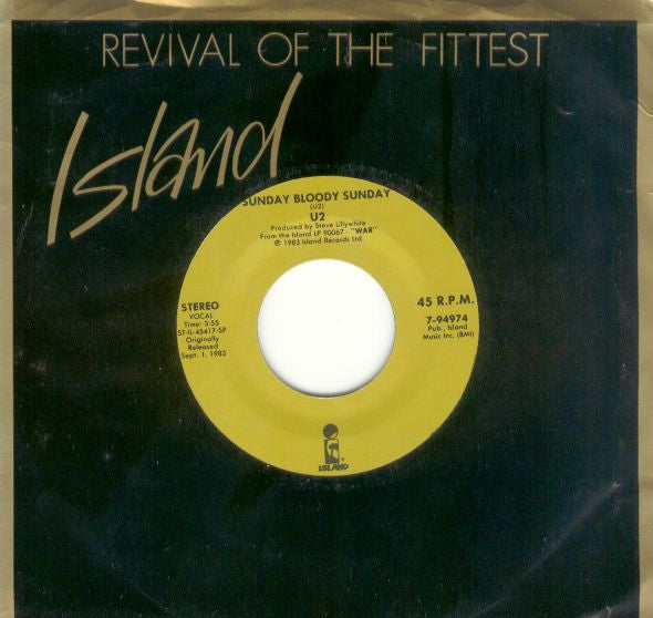 U2 : Sunday Bloody Sunday / Gloria (7")