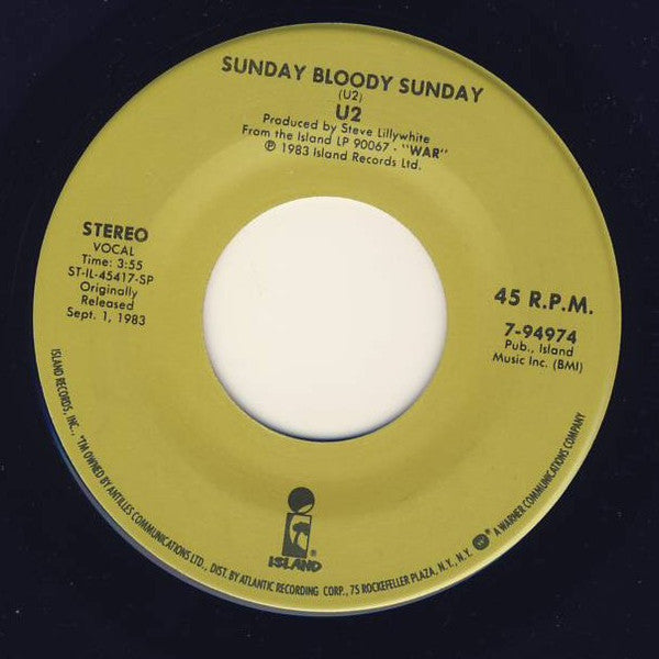 U2 : Sunday Bloody Sunday / Gloria (7")