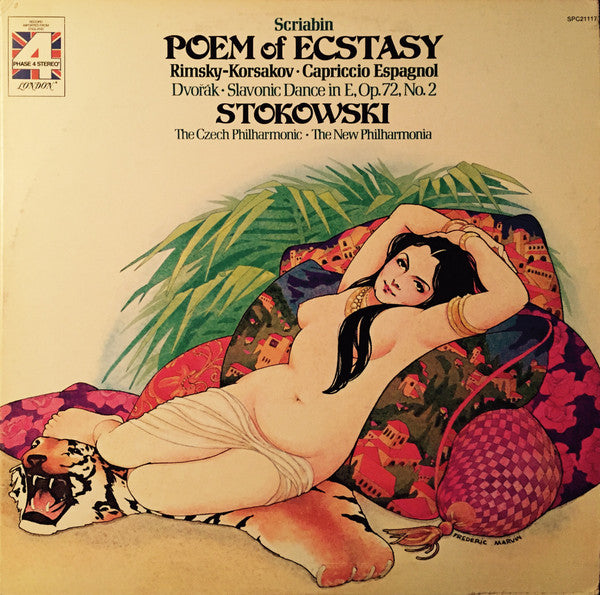 Alexander Scriabine / Nikolai Rimsky-Korsakov / Antonín Dvořák, The Czech Philharmonic Orchestra / New Philharmonia Orchestra, Leopold Stokowski : Poem of Ecstasy / Capriccio Espagnol / Slavonic Dance In E, Op. 72, No. 2 (LP, Album)