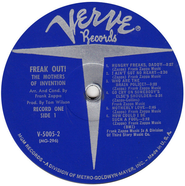 The Mothers : Freak Out! (2xLP, Album, Mono)