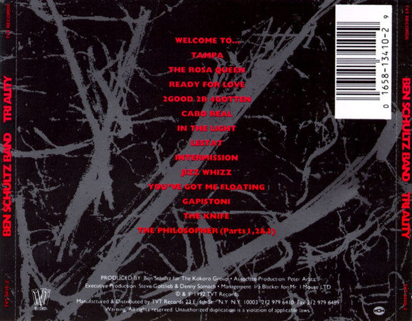 Ben Schultz Band : Tri Ality (CD, Album)