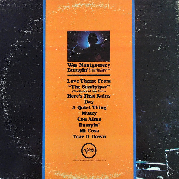 Wes Montgomery : Bumpin' (LP, Album, Gat)