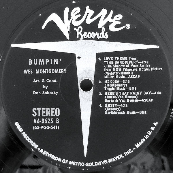Wes Montgomery : Bumpin' (LP, Album, Gat)