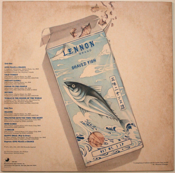 John Lennon / The Plastic Ono Band : Shaved Fish (LP, Comp, RE, Jac)