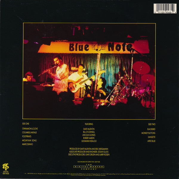 Dave Valentin : Live At The Blue Note (LP, Album, RE)