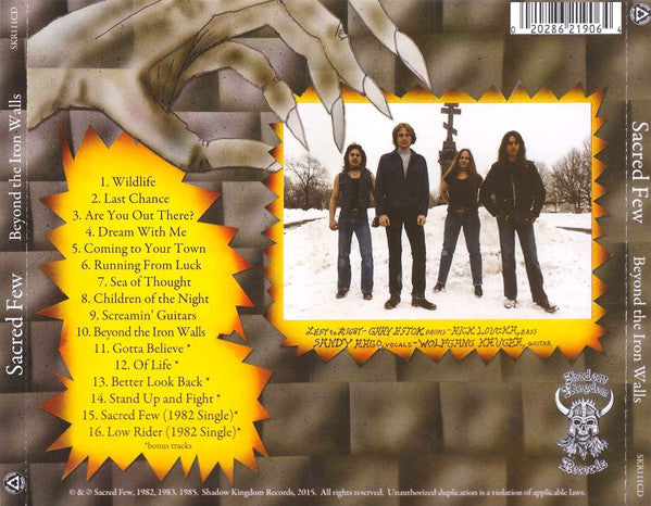 Sacred Few (2) : Beyond The Iron Walls (CD, Album, RE, RM)