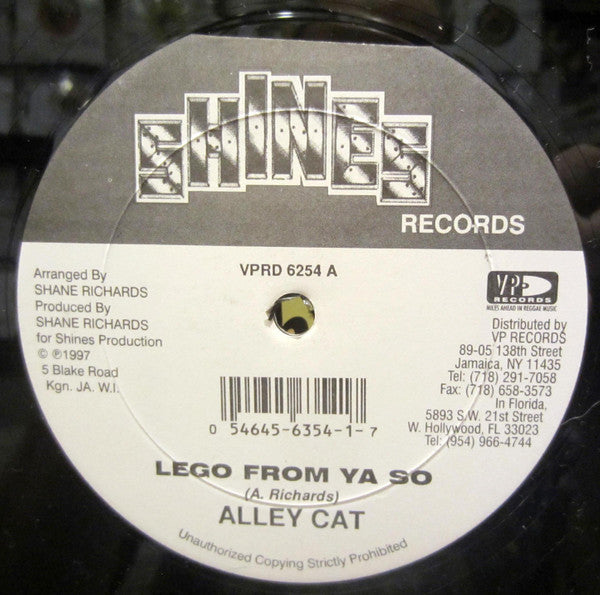 Alley Cat (4), Daddy Screw : Lego From Ya So (12", Single)