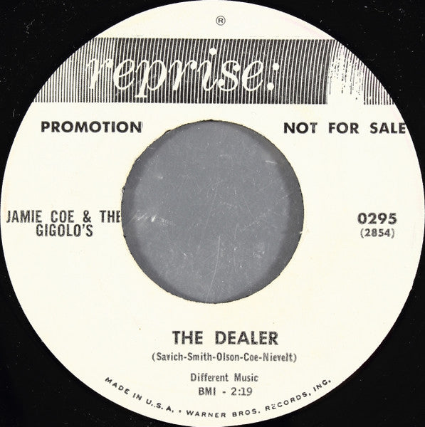 Jamie Coe & The Gigolos : Close Your Eyes (7", Single, Promo)