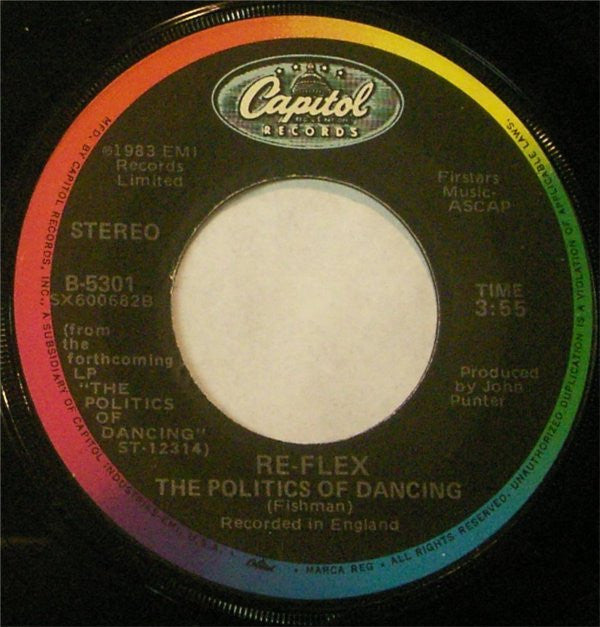 Re-Flex (2) : The Politics Of Dancing (7", Single)