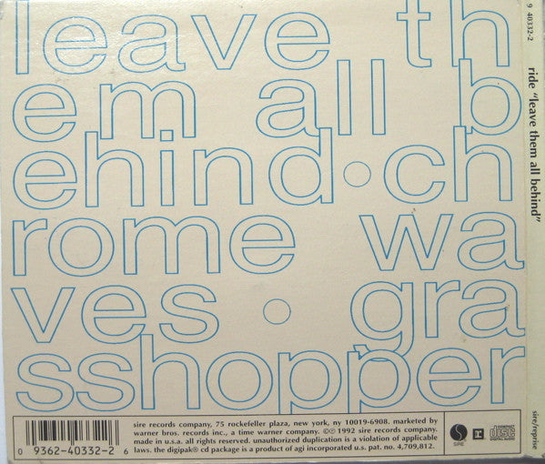Ride : Leave Them All Behind (CD, Maxi, Dig)