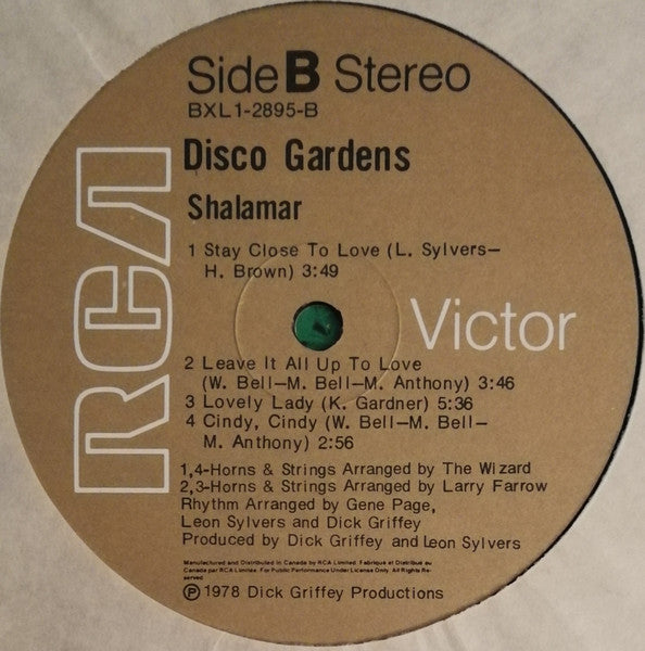 Shalamar : Disco Gardens (LP, Album)
