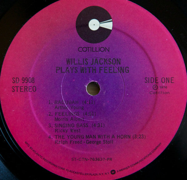 Willis Jackson : Plays With Feeling (LP, Album)