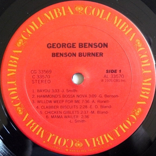 George Benson : Benson Burner (2xLP, Album, Pit)