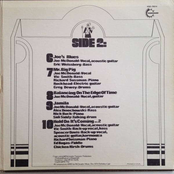 Country Joe McDonald : Hold On, It's Coming (LP, Album, Gat)
