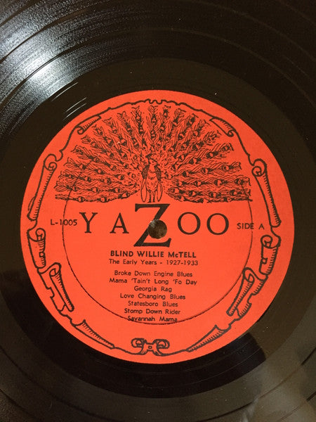 Blind Willie McTell : The Early Years 1927-1933 (LP, Comp)