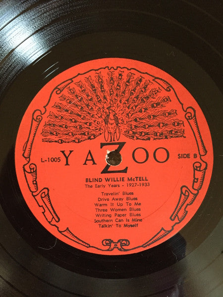 Blind Willie McTell : The Early Years 1927-1933 (LP, Comp)
