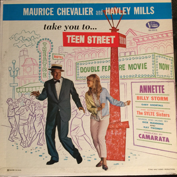 Various : Maurice Chevalier And Hayley Mills Take You To Teen Street (LP, Album, Comp)