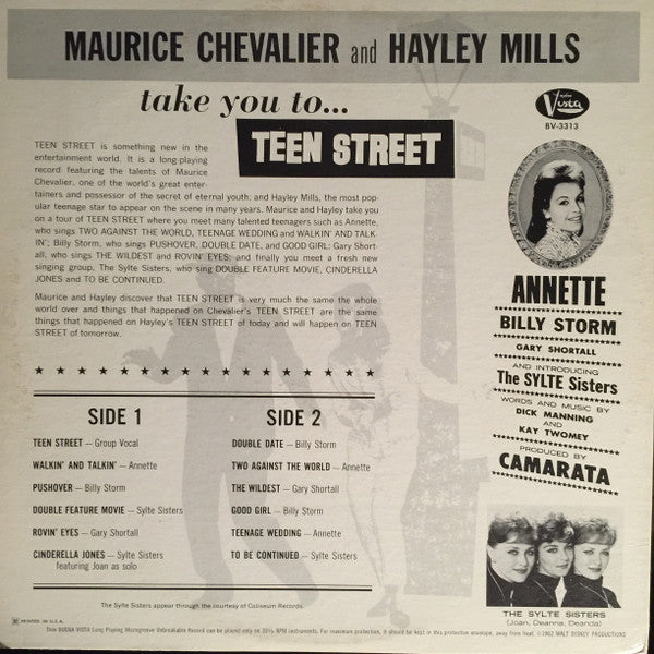 Various : Maurice Chevalier And Hayley Mills Take You To Teen Street (LP, Album, Comp)