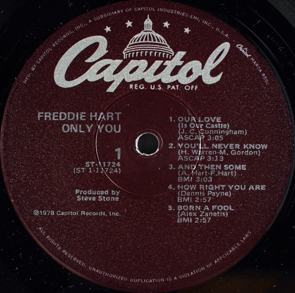 Freddie Hart : Only You (LP, Album)
