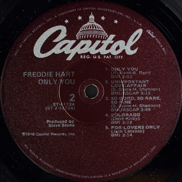 Freddie Hart : Only You (LP, Album)