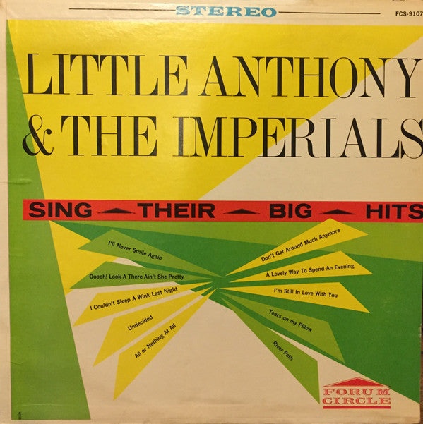 Little Anthony & The Imperials : Sing Their Big Hits  (LP, Comp)