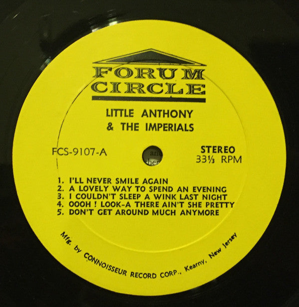Little Anthony & The Imperials : Sing Their Big Hits  (LP, Comp)