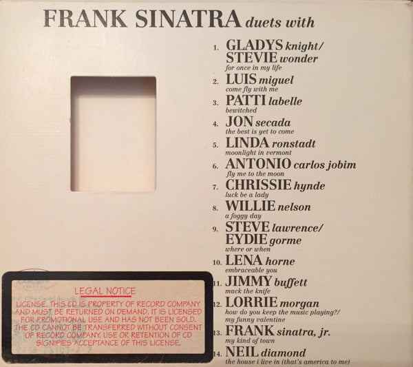 Frank Sinatra : Duets II (CD, Album, Promo)