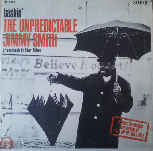 Jimmy Smith : Bashin' - The Unpredictable Jimmy Smith (LP, Album, Club, RP)
