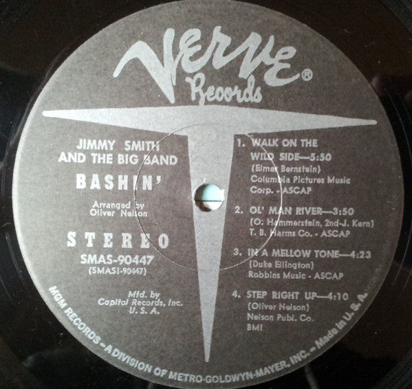 Jimmy Smith : Bashin' - The Unpredictable Jimmy Smith (LP, Album, Club, RP)
