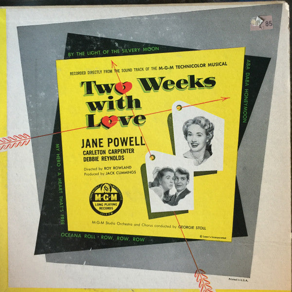Jane Powell : Two Weeks With Love (10", Album)