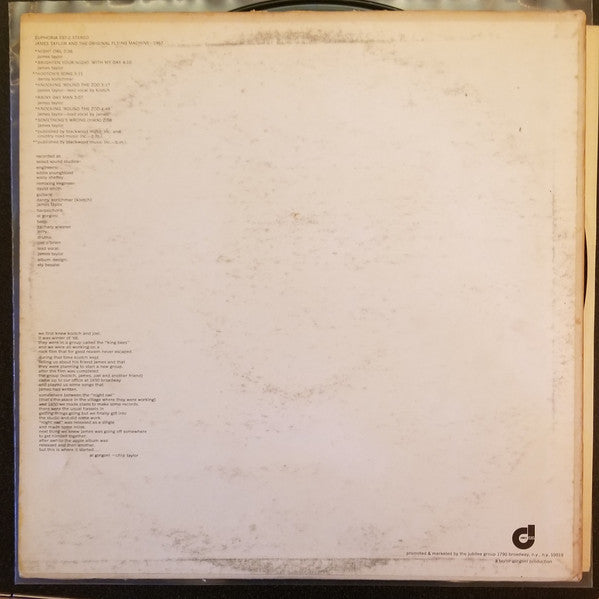 James Taylor (2) And The Flying Machine (2) : 1967 (LP, Album, Ind)