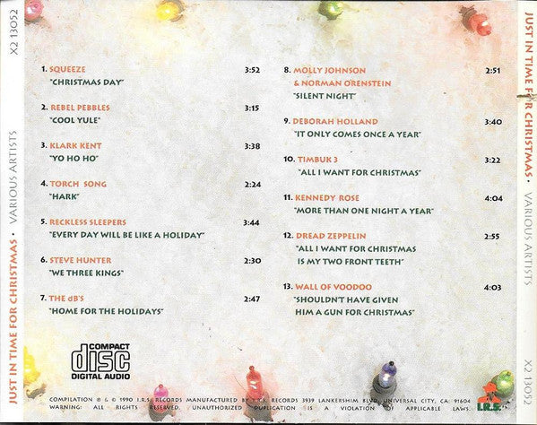 Various : Just In Time For Christmas (CD, Comp)