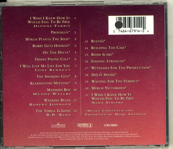 Marc Shaiman : Ghosts Of Mississippi (Original Motion Picture Soundtrack) (HDCD, Album)